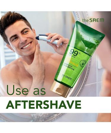 Saem Jeju Fresh Aloe 99% Aloe Vera Soothing Gel | 10.14 fl oz - Hydration & Skin Relief - Buy Online on GoSupps.com