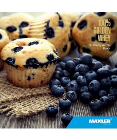 Maxler 100% Golden Whey Protein - 24g of Protein per Serving - Whey Protein Powder for Pre Post Workout - Fast-Absorbing Whey Concentrate Isolate & Hydrolysate Blend - Blueberry Muffin 2 lb Blueberry Muffin 2 Pound (Pack o  - Buy Online on GoSupps.com
