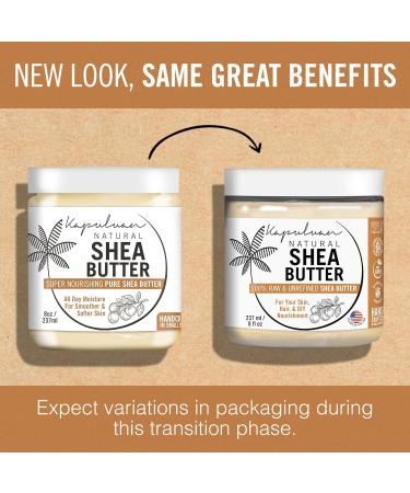 Pure Unrefined Shea Butter for Skin Hair & Face - 100% Raw African Shea Moisturizer for Stretch Marks & Acne - 0.5 lb - Buy Online on GoSupps.com