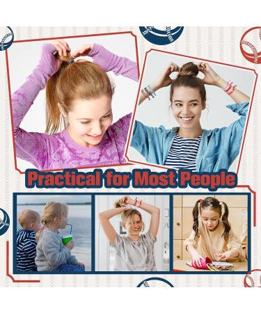 200 Pcs Baseball Hair Accessories - Baseball Hair Ties, Scrunchies for Girls, Women, Players, and Teams - Buy Online on GoSupps.com