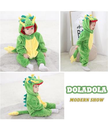 Doladola Unisex Baby Dragon Hooded Jumpsuit | 12-18 Months Infant Romper & Pajama - Buy Online on GoSupps.com