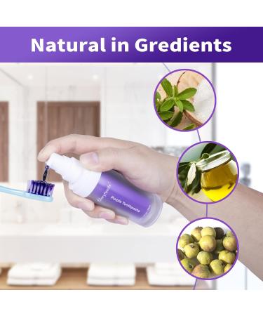 Teeth Whitening Toothpaste - Color Correcting Purple Formula for Adults | JULi5423L - Whiten & Brighten Smiles - Buy Online on GoSupps.com