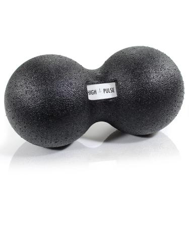 High Pulse massage ball including exercise poster polypropylene - double balm for a targeted depth -effective massage and regeneration of the muscles in the neck and back (8 cm or 12 cm) black black 12cm - Buy Online on GoSupps.com