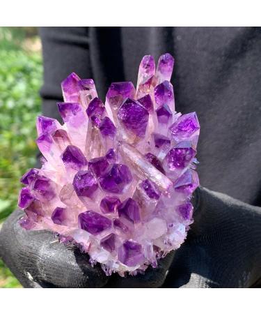 Natural Crystal Rough New Find Purpl Phantom Quartz Cluster Specimen400g - Buy Online on GoSupps.com