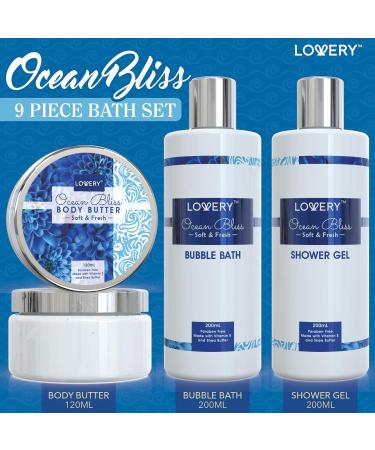 Home Spa Gift Baskets for Women | Ocean Bliss Spa Set with Bath Bombs & Eye Mask Perfect Gift for Relaxation - Buy Online on GoSupps.com