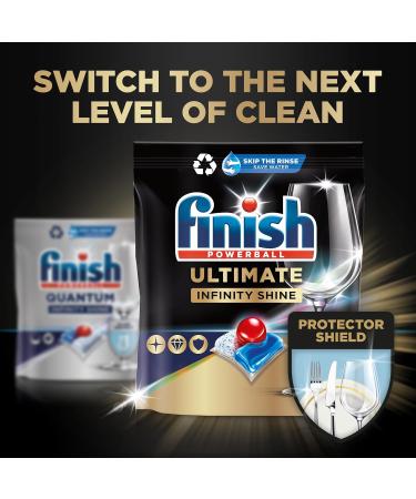 Finish Ultimate Infinity Shine Dishwasher Tablets - LEMON 80 Tablets - Buy Online on GoSupps.com