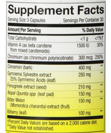 Nature's Way Blood Sugar Support with Gymnema â€“ 90 Capsules for Healthy Glucose Levels - Buy Online on GoSupps.com