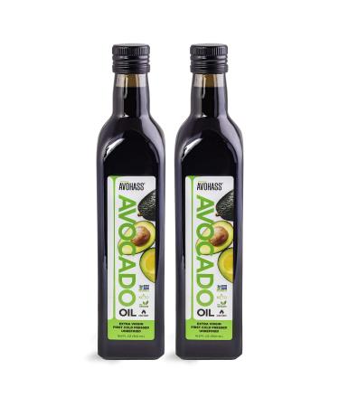 Avohass New Zealand Extra Virgin Avocado Oil 16.9 fl oz 2 Bottles