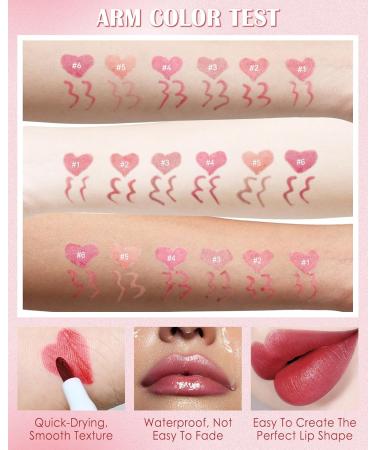 Buy Long-lasting Pink Lip Liner Stain Marker Pen | Waterproof Smudgeproof Lip Tint for Women | Quick Dry Lip Makeup - Buy Online on GoSupps.com