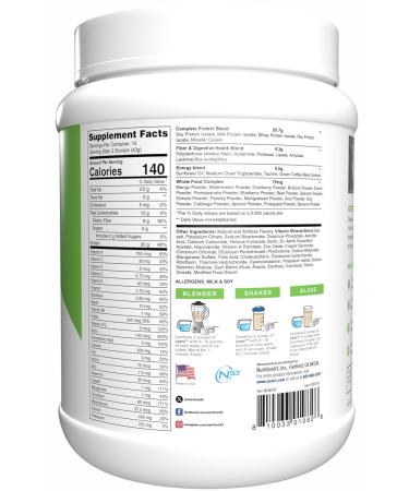 N53 Lean1 Meal Replacement Protein Powder Vanilla Flavor 15 Serving tub No Sugar Added - Buy Online on GoSupps.com