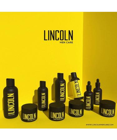 LINCOLN Natural Face Moisturiser For Men - Mens Moisturiser For Acne Prone Skin - Mens Face Moisturiser For Dry Skin & Oily Skin Moisturiser - Mens Face Cream & Moisturiser Face Cream for Men 100g - Buy Online on GoSupps.com