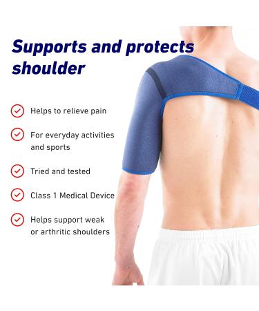 Neo-G Shoulder Support - Rotator Cuff Relief Brace for Men and Women | Adjustable Compression Strap - Class 1 Medical Device - Buy Online on GoSupps.com