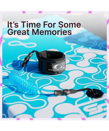 Own the Wave Bodyboard Leash - Premium Coiled Wrist Surf Leash in Bright Blue - Buy Online on GoSupps.com