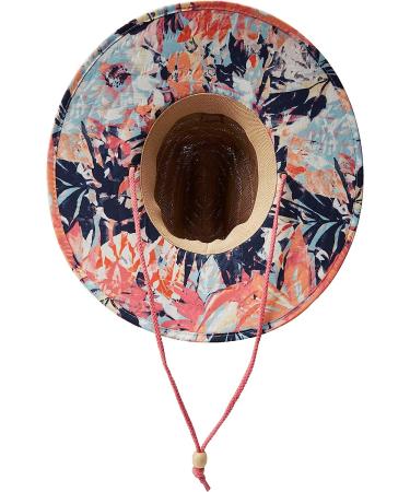 Roxy Women's Tomboy Straw Hat Medium-Large in Mood Indigo Trouble Double Exc - Buy Online on GoSupps.com