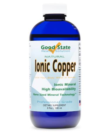 Good State Liquid Ionic Copper (96 servings at 2mg elemental, plus 2 mg fulvic acid - 8 fl oz) - Buy Online on GoSupps.com