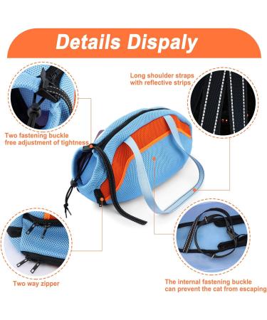 Adjustable Cat Swimming Bag - Anti-Bite & Scratch Protection | Hard-Wearing Mesh Shower Pocket for Small & Medium Cats - Buy Online on GoSupps.com