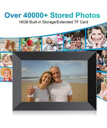 Frameo 10.1 Inch WiFi Digital Picture Frame | 1280x800P IPS Touch Screen | 16GB Storage | Video Clips & Slide Show | Instant Photo Sharing via Free APP - Buy Online on GoSupps.com