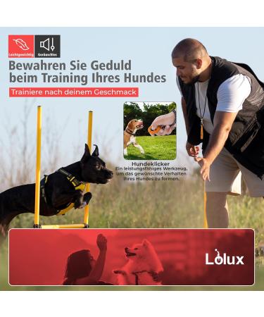 LIOLUX Dog Whistles with Clicker & Lanyard - Professional Training Pipe for Dogs | Loud & Clear R tter Refraction (Orange/Black) - Shop Now! - Buy Online on GoSupps.com