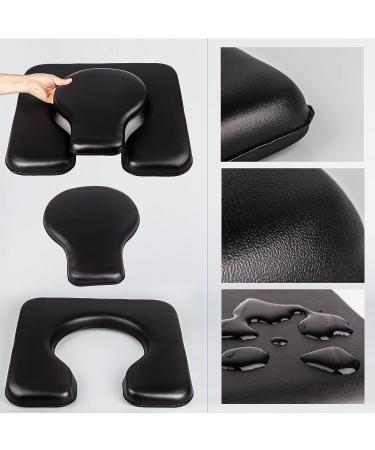 MINIVON PU Commode Seat Cushion - Universal Fit Sponge Padded Soft Pad for Bedside & Shower Wheelchair - Elderly, Handicapped, Disabled - C & U Shape - Buy Online on GoSupps.com