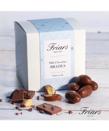 Friars Milk Chocolate Brazil Box - 600g Luxury Coated Peruvian Brazil Nuts | British Cocoa Hamper Gifts for Girlfriends Men Women Friends & Mothers | Romantic Gift Set for a Birthday & Valentine's Milk Chocolate Brazil Nuts Box - Buy Online on GoSupps.com