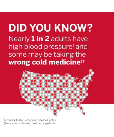 Coricidin HBP Multi-Symptom Relief Tablets - Decongestant-Free Flu Medicine for High Blood Pressure - 48 Count (2x24ct - Buy Online on GoSupps.com