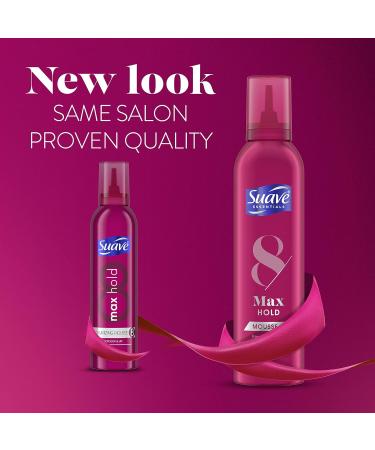 Suave Mousse Max Hold Volumizing 9 oz - Strong Volume & Hold for All Hair Types | International Shipping - Buy Online on GoSupps.com