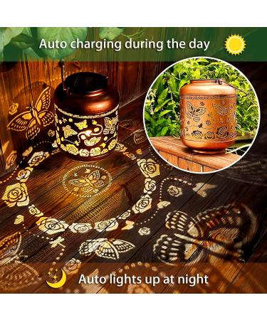 Hummingbird Solar Lanterns Outdoor Waterproof Hanging Solar Lights Hummingbird Gifts for Women Men Metal Bird Decorative LED Lanterns for Yard Patio Lawn Tabletop Pathway Landscape Garden Deco Butterfly Hummingbird - Buy Online on GoSupps.com