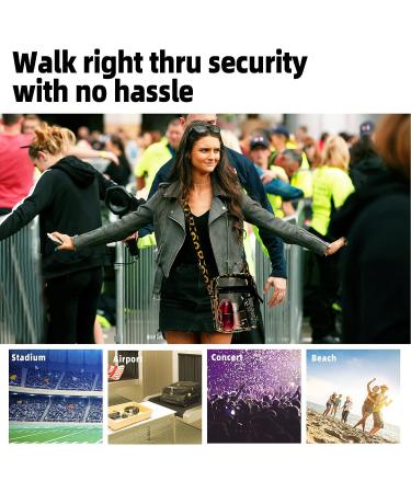 DONGGANGAJI Clear Crossbody Bag - Stadium Approved for Concerts - Black - Buy Online on GoSupps.com