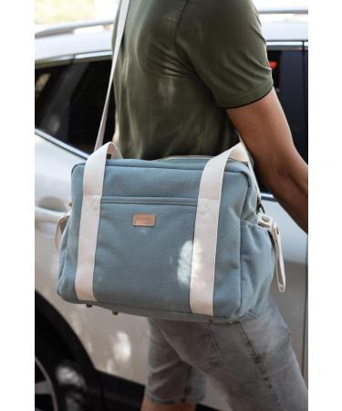 B aba Diaper Bag for Babies - Water-Repellent 10 Pockets Isotherm Zipper Trolley Case Shoulder Strap 16L - Ideal for On-the-Go Parents - Buy Online on GoSupps.com
