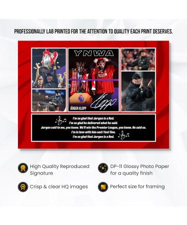 RJR Prints J rgen Klopp Liverpool Signed A4 Montage Photo - 'I'm So Glad Jurgen is a Red' Autogram Football Gift | International Shipping - Buy Online on GoSupps.com