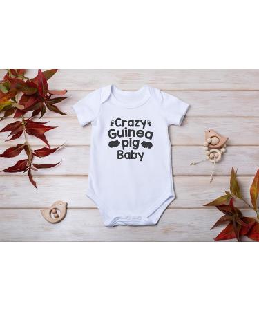 Hippowarehouse Crazy Guinea Pig Baby Vest Bodysuit - Short Sleeve for Boys and Girls - Buy Online on GoSupps.com