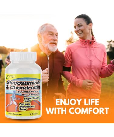 Arymar Glucosamine Chondroitin & Collagen Supplement Joint Support Formula Two Pack - Buy Online on GoSupps.com