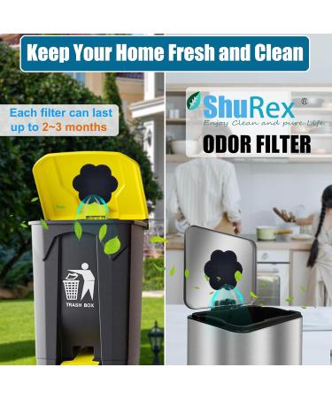 Universal Waste Bucket with Odor-Absorbing Filter | Activated Carbon Cleaning Deodorator for Trash Cans Compost & Recycling - 12 Pieces (17 cm Flower) - Buy Online on GoSupps.com