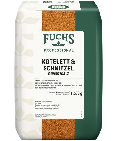 Fuchs Professional - Sel d'assaisonnement pour c telettes et escalopes fa on Schnitzel | Qualit professionnelle pour les gros consommateurs | 1 5 kg dans un sac