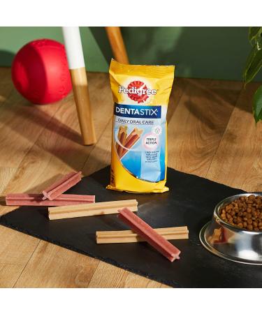PEDIGREE DENTASTIX for Medium Dogs 10-25kg - 112 Chew Sticks (Pack of 4 Boxes of 28 Treats) - Oral Hygiene Scientifically Proven Daily Teeth Cleaning - Buy Online on GoSupps.com