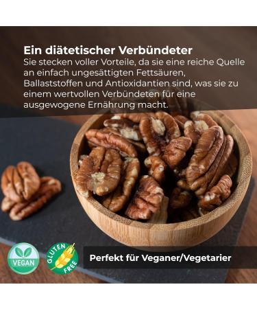 Pecans Naturlassen | 1 kg Unsalted Raw Pecan Nuts | Natural Sugar-Free Vegan-Friendly | GMO-Free | Buy Online at Dorimed - Buy Online on GoSupps.com