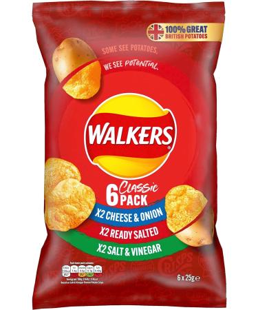 Walkers Classic Variety Crisps 6x25g - Buy Online on GoSupps.com