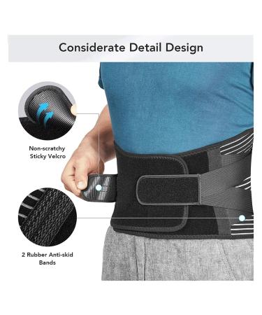 mdlian Adjustable Back Lumbar Support Belt - Orthopedic Brace for Spine Decompression Anti-Skid & Breathable - Size X-Large Color D | International Shipping Available - Buy Online on GoSupps.com