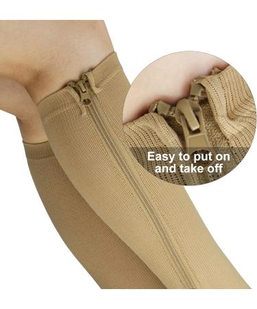 Minghe Compression Stockings for Men & Women - Knee High Support - 3 Pairs - Medical Quality Shipping Worldwide - Buy Online on GoSupps.com