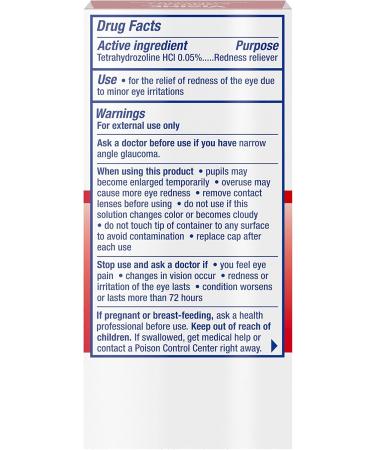 Visine Red Eye Comfort - Fast Redness Relief Eye Drops | Tetrahydrozoline HCl | 0.5 fl. oz (Pack of 2) | International Shipping - Buy Online on GoSupps.com