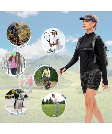 Tesuwel Women's 1/4 Zip Athletic Shirt with Thumbholes | UPF 50+ | Quick Dry | XX-Large - Buy Online on GoSupps.com