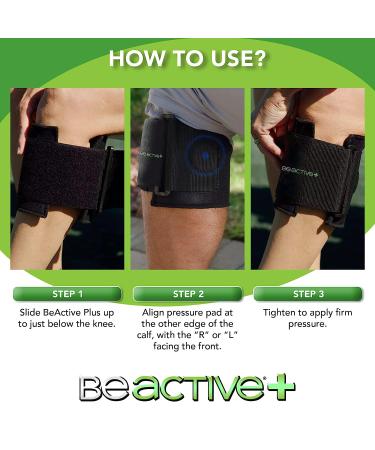 BEACTIVE Plus Acupressure System - Sciatica Pain Relief Brace for Lower Back, Hip & Knee - Targeted Compression for Sciatic Nerve Pain - Unisex - Buy Online on GoSupps.com