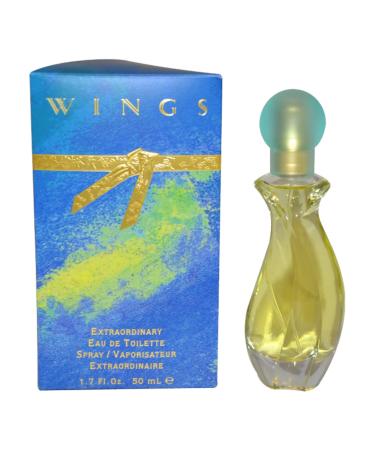 GIORGIO BEVERLY HILLS Wings Eau De Toilette Spray for Women 1.7 Ounce 1.7 Fl Oz (Pack of 1)