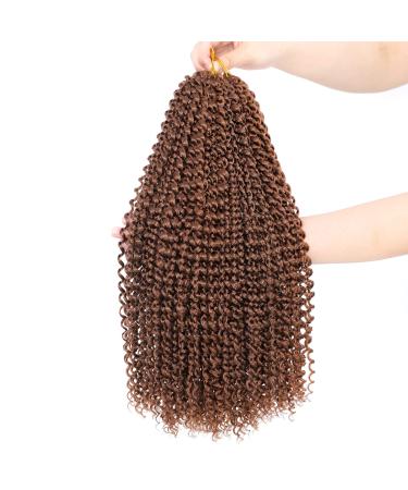 Dansama Passion Twist Hair Water Wave Braiding Hair for Butterfly Style Crochet Braids Bohemian Hair Extensions (18inch, #30, Economy Pack) 18 Inch (Pack of 6) #30