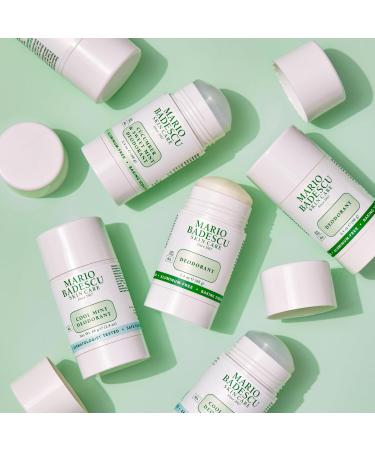 Mario Badescu Deodorant Infused with Skin-Loving Botanicals | Aluminum and Baking Soda-Free | Keeps Underarms Fresh All Day | For Daily Use | 2.4 FL. OZ Cucumber & Sweet Mint - Buy Online on GoSupps.com