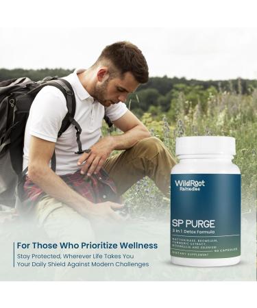 SP Purge Spike Detox Supplement | Foreign Protein Cleanse with 5000 FU/g Nattokinase & Bromelain | Immune & Inflammatory Support | Turmeric & Boswellia Blend | Vegan | Made in USA | 60 Capsules - Buy Online on GoSupps.com