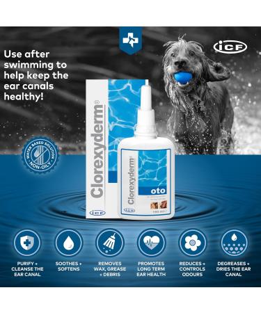 Clorexyderm Oto Ear Cleaner Solution for Cats & Dogs - 150ml - Buy Online on GoSupps.com