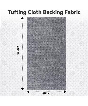Pllieay 72x40 Inch Non Slip Plum Blossom Rug Backing Fabric with Tufting Gun Cushion - Gray - Buy Online on GoSupps.com