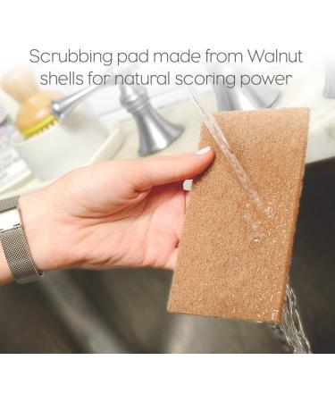 Full Circle Neat Nut Walnut Shell Scouring Pads - Non-Scratch, 3-Pack, Eco-Friendly Cleaning Pads - Buy Online on GoSupps.com