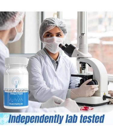  BlueVitality S-Acetyl Glutathione | 250 mg per capsule | 60 capsules | High potency & stabilized | High bioavailability | Vegan & lab tested - Buy Online on GoSupps.com